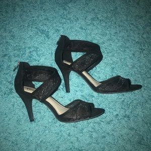 Black Lace Fioni High Heels